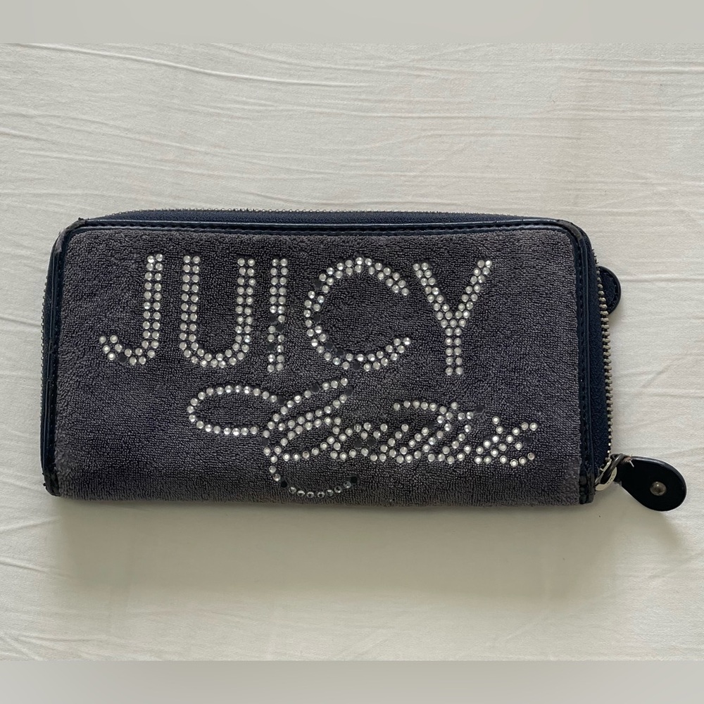Juicy Couture Large Wallet With Clear Embellishment